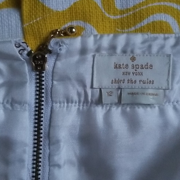 Kate Spade Skirt with Yellow Design - Picture 4 of 4